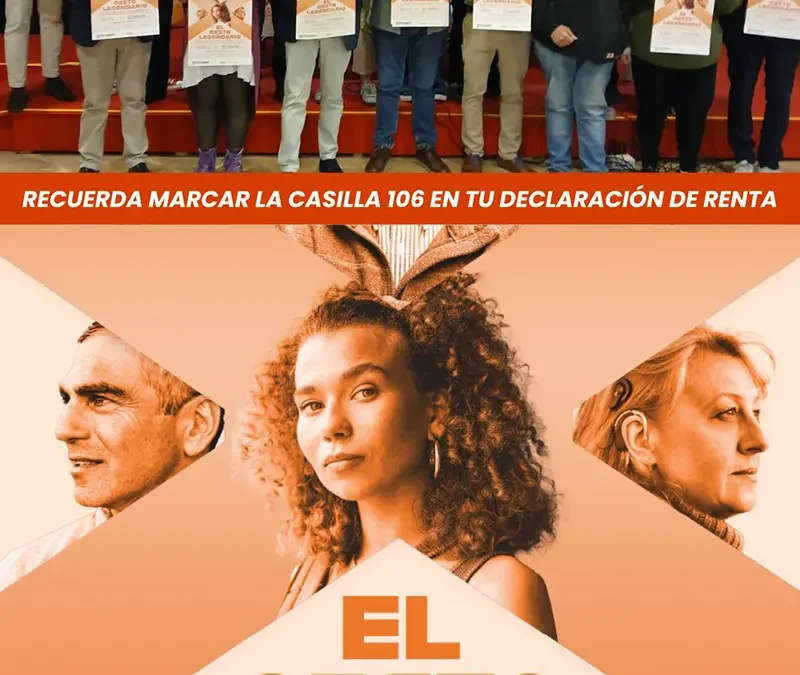 Un “gesto legendario” con el que destinas el 0,7 por ciento de tus impuestos a fines de interés social
