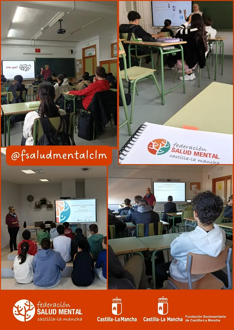 Arrancamos las charlas de sensibilización en centros educativos de la región para la prevención de problemas de salud mental